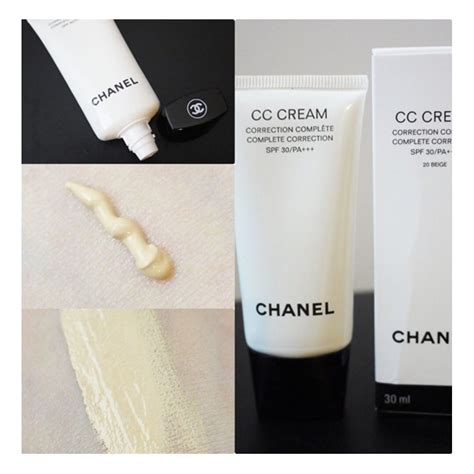 chanel cc cream 20 beige รวว|Chanel tinted moisturizer with sunscreen.